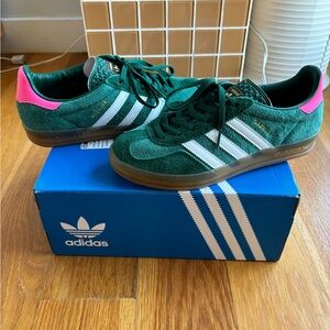 adidas Gazelle Indoor Collegiate Green Lucid Pink